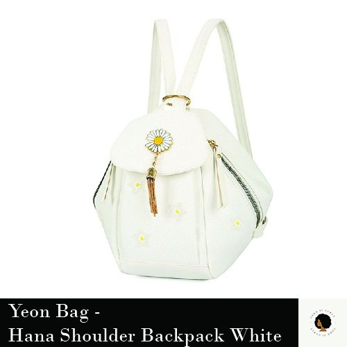 Yeon Bags Hana Shoulder Backpack White