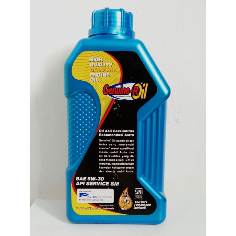 Oli Mesin Daihatsu Astra Genuine R Oil Sae 5w 30 Api Service Sm 1liter Asli Original Shopee Indonesia