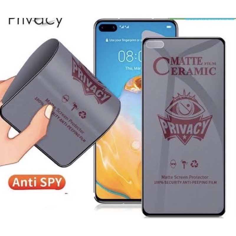 anti gores anti spy privacy matte ceramic xiaomi redmi 12C A2 10C 10A 9A 9C 8A 7A 6A 5A 4A 4X note 12 pro note 11 note 10 note 9 note 8 note 9 pro 10 pro 11 pro anti minyak fullayar