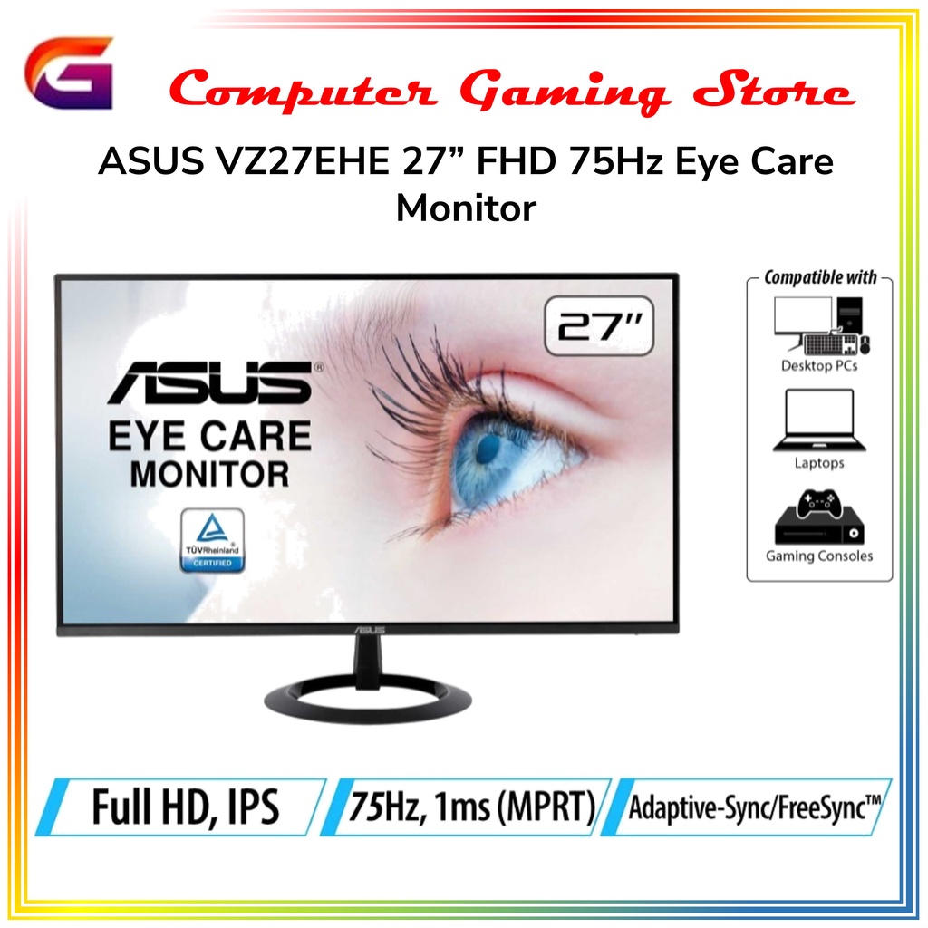 Monitor ASUS VZ27EHE Monitor 27" Full HD, IPS, 75Hz