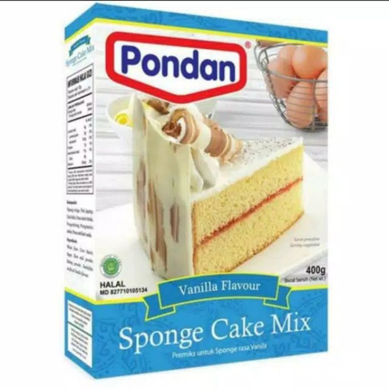 

PONDAN SPONGE CAKE VANILLA MIX 400GRAM