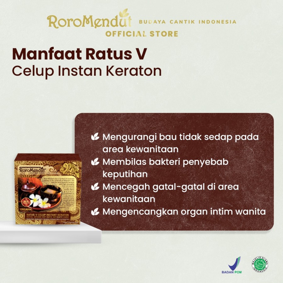 Ratus Rapet Wangi Instant V Celup Roro Mendut Original