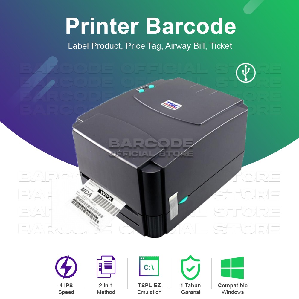 Printer Barcode TTP 244 / TTP244 PRO Print Sticker Label Barcode