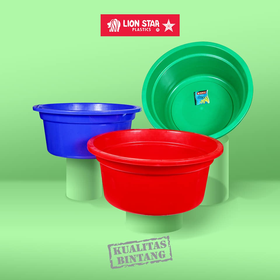 GOJEK LION STAR BA 20 BASIN USA 18 BASKOM BAK TEMPAT AIR PLASTIK WARNA