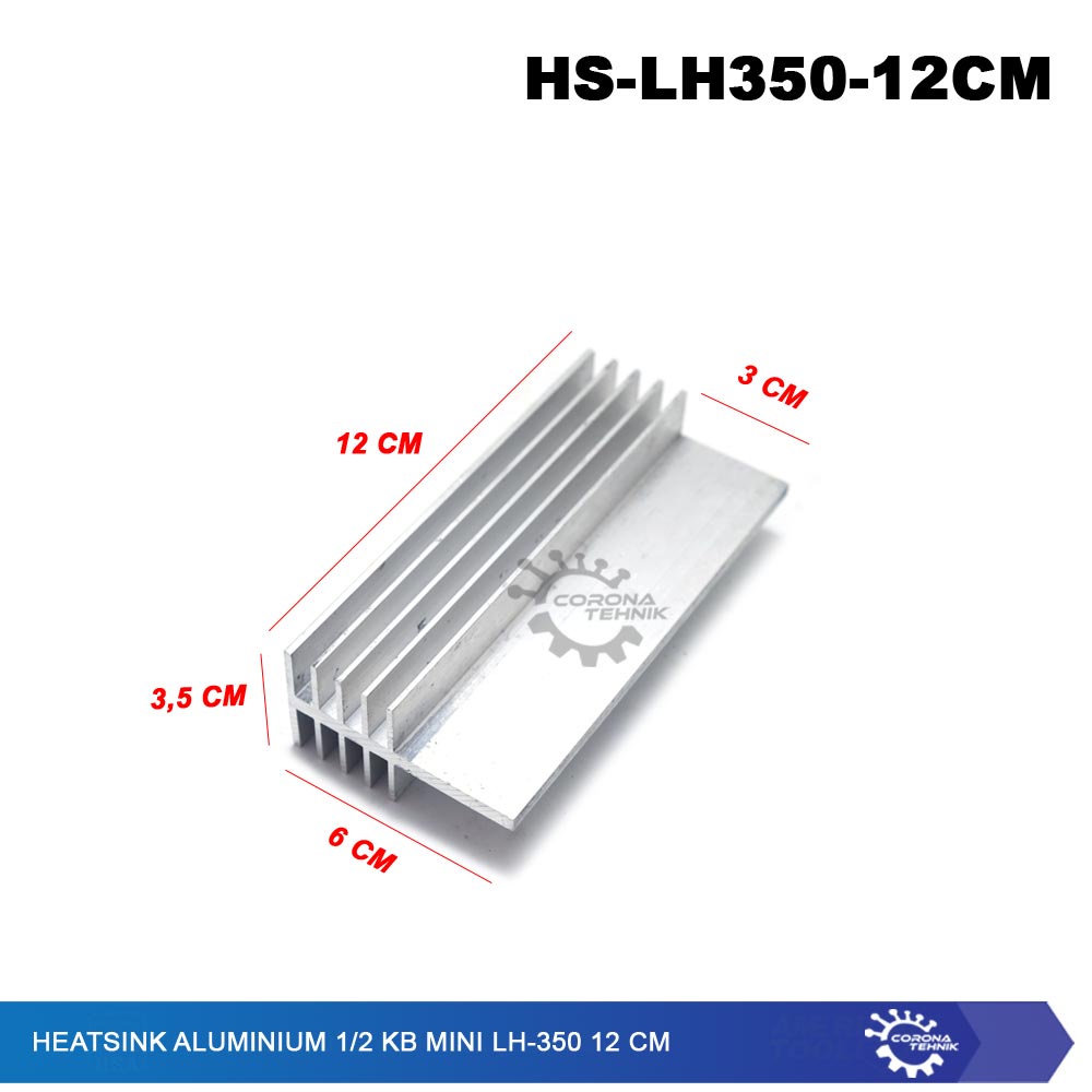 LH-350 - Heatsink Aluminium 1/2 KB Mini 12 cm