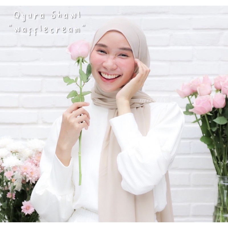 Itsmostly - Qyura Shawl-Wafflecream