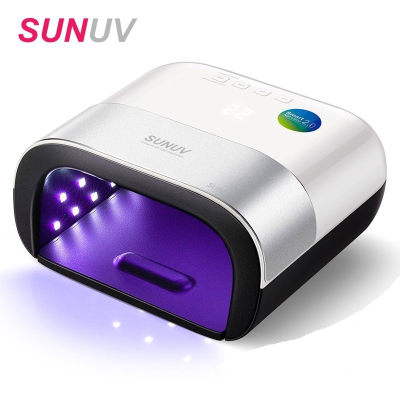 

SUNUV Lampu kuku SUN3 Nail Dryer 48W with Time Memory sensor and Double-Speed Curing