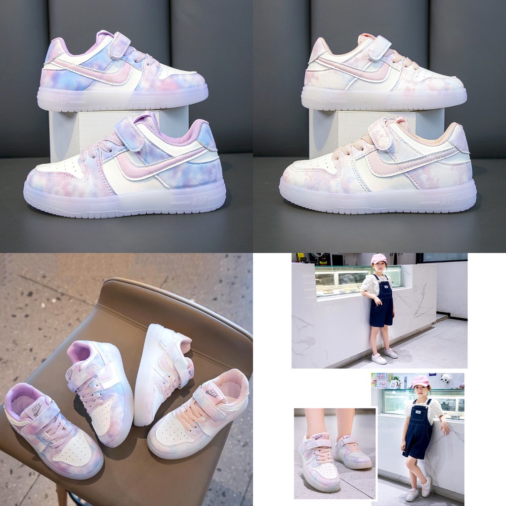 Sepatu Sneakers Anak Perempuan 0302890 Sport Casual Trendy Import