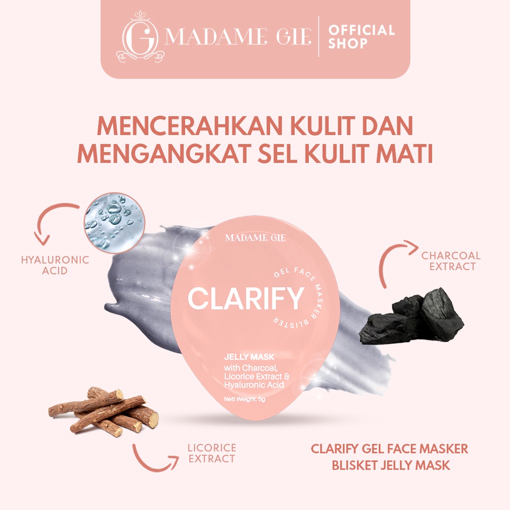 MADAME GIE &amp; STACEY SHEET MASK MASKER WAJAH DAN MATA | Jelly Mask | Sheet Mask Luminous | SKy Under Pad Eye | Stacey Sheet Mask - BPOM