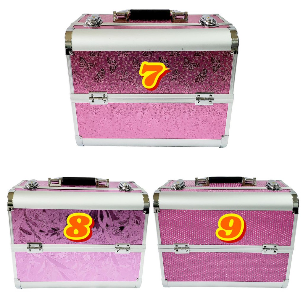 Promo Kotak Make up /Beautycase /Box makeup /Tempat Kosmetik /Ukuran 32x21x26Cm B1490