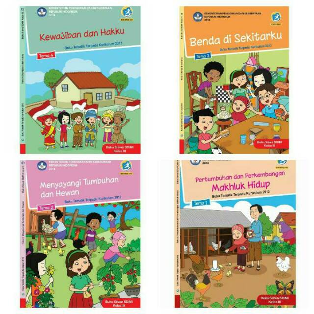 Buku Paket Plbj Kelas 1 Sd Jual Paket Buku Tematik SD