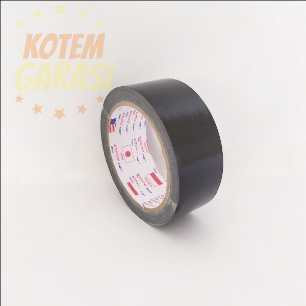 

KOTEM GARASI Cloth Tape 36 mm x 12 m / Lakban Jilid Kain 1 1/2 Inch x 12 m Hitam Murah KYOTO TAPE