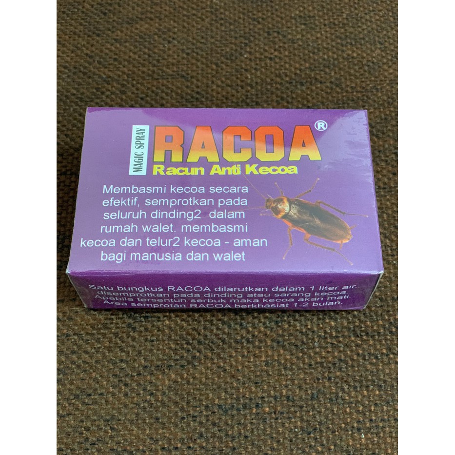 RACOA Racun Pembasmi Kecoa / racun kacoa / racun kacoak rumah walet / hama rumah walet / cyperkiller
