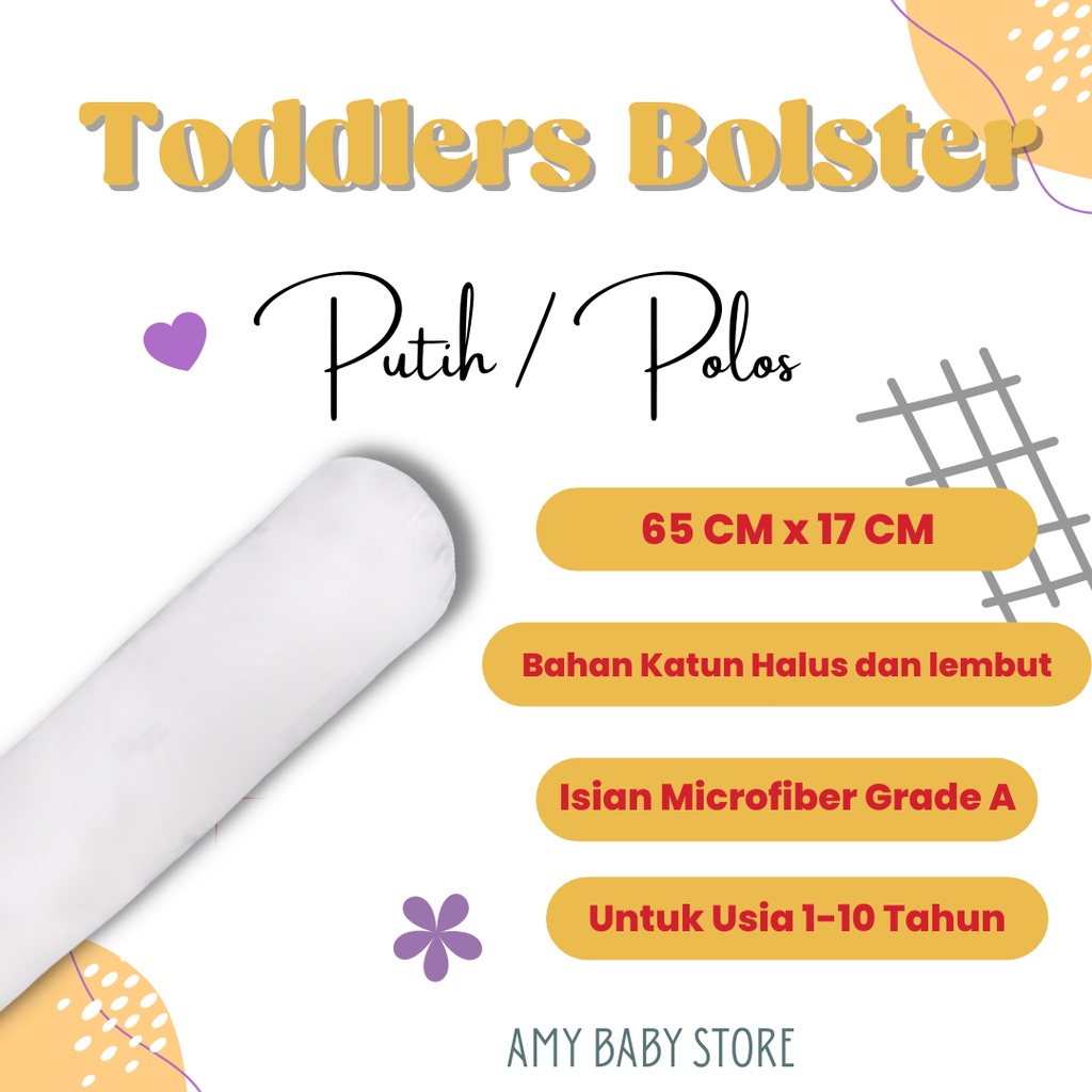 Kids Baby Bolster Toodler Pensil Guling Anak Preloved Elegance Premium Microfiber Grade A (GNP)