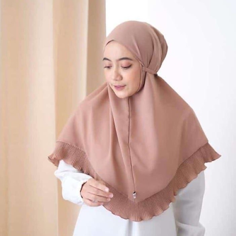 BERGO MARYAM TALI PLISKET DIAMOND PREMIUM || JILBAB INSTAN PLEATED DIAMOND || Bergo Tali Maryam Plis