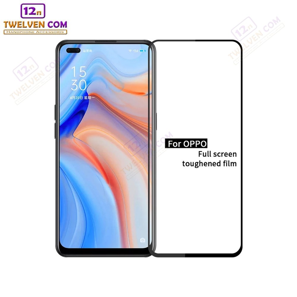 zenBlade 5D Full Cover Tempered Glass Oppo Reno 3 Pro - Hitam