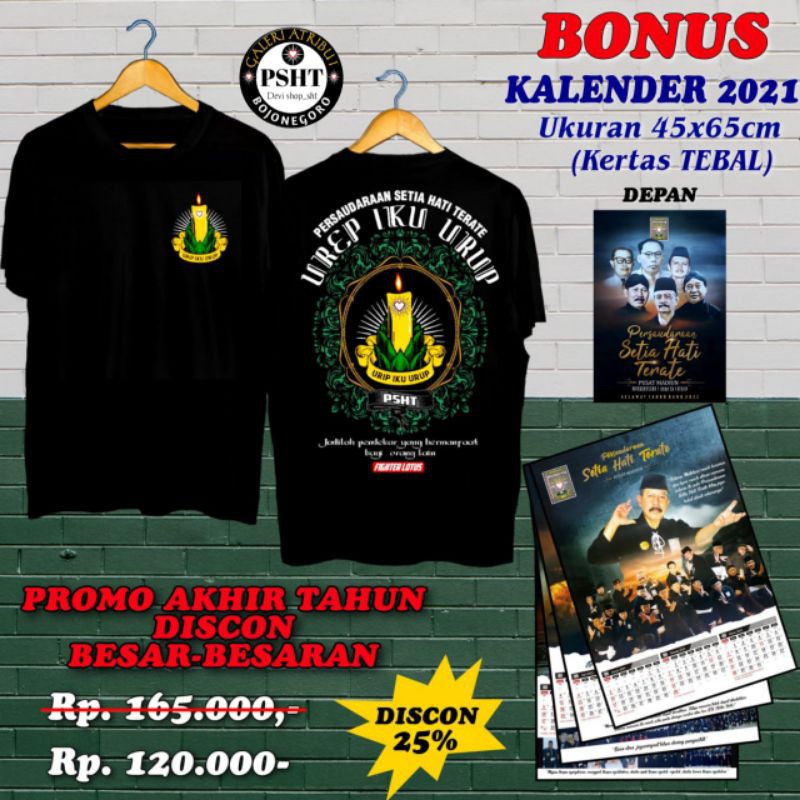 

BAJU PSHT UREP IKU URUP&GRATIS KALENDER FREE STIKER