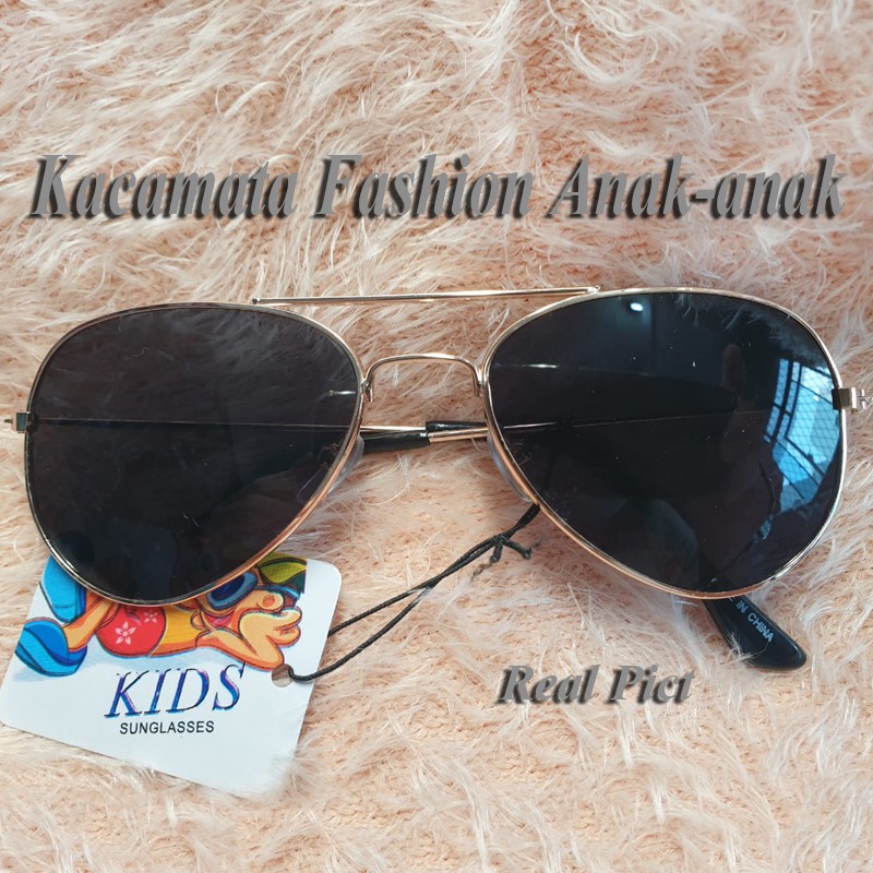 Kacamata Anak anak Model Aviator Anti UV Kaca mata Anak Cewe Kids Sunglasses Kacamata Anak Gaya