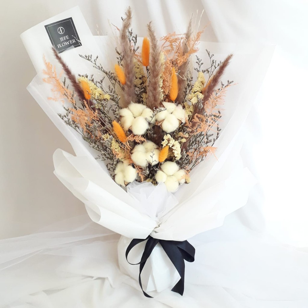 Zennia Bouquet Buket Bunga Kering Dried Floweer Zennia Bouquet Buket Bunga Kering Dried Floweer