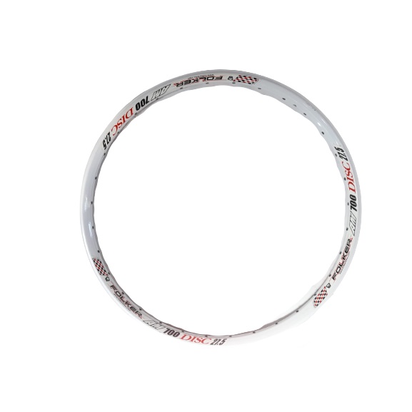 RIM RIMS FOLKER 27.5 AM 700 DISC 32 HOLE DOUBLE WALL WHITE SEPASANG