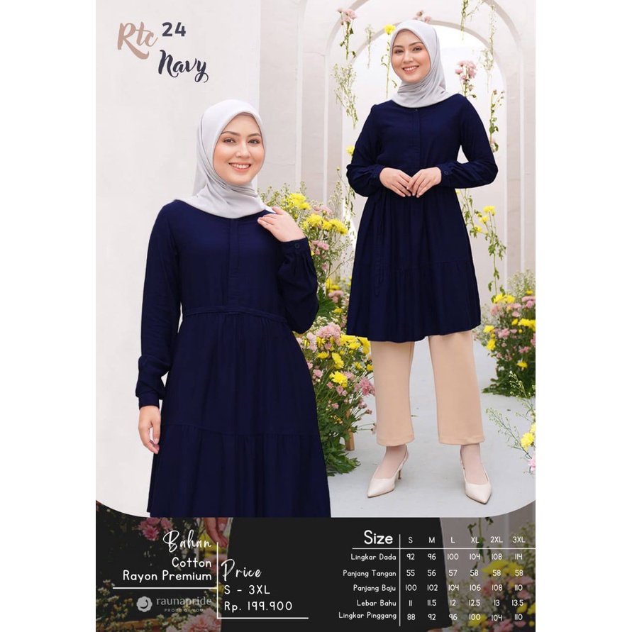 Rauna Tunic Wanita / RTC-24 / Fashion Muslim