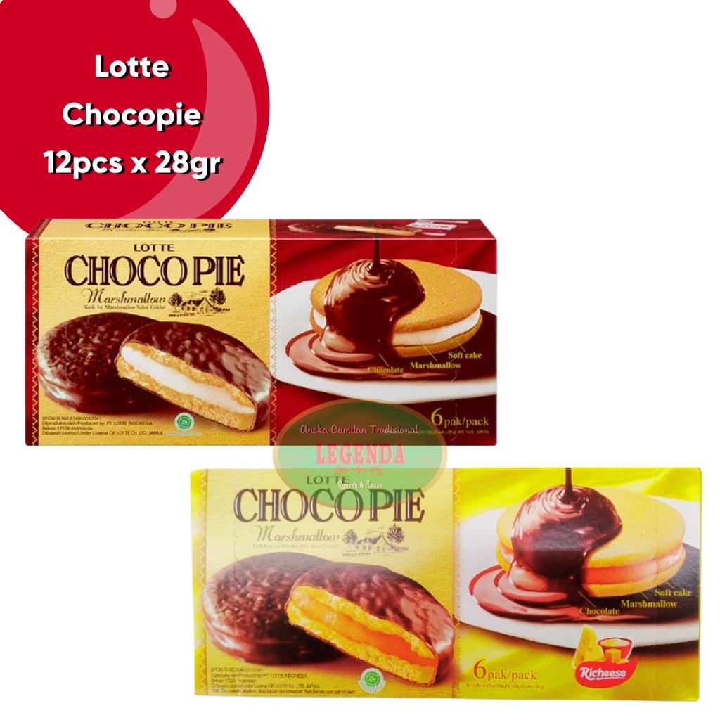 

Lotte Choco Pie 1 box isi 12 x 38 gram chocopie