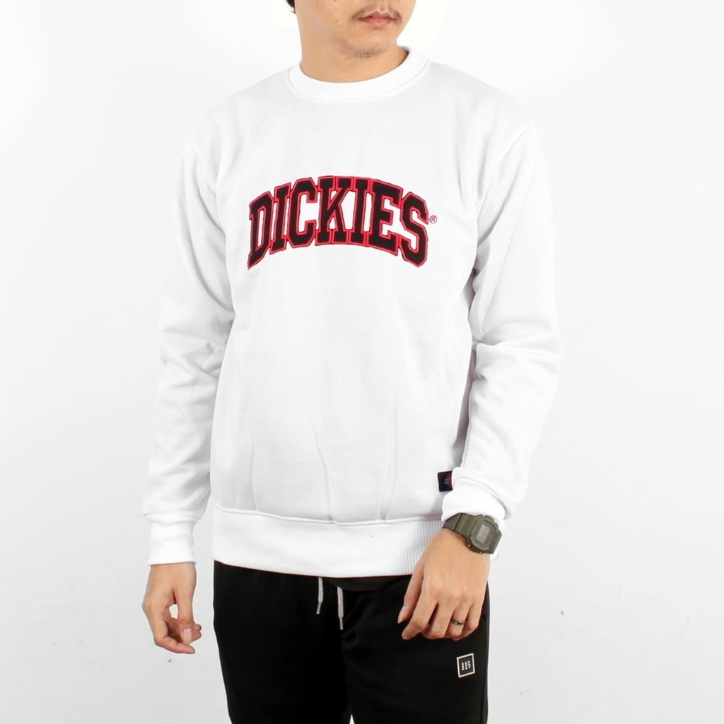 CREWNECK DICKIES FONT BORDIR FLECCE FULL TAG ORIGINAL DICKIES