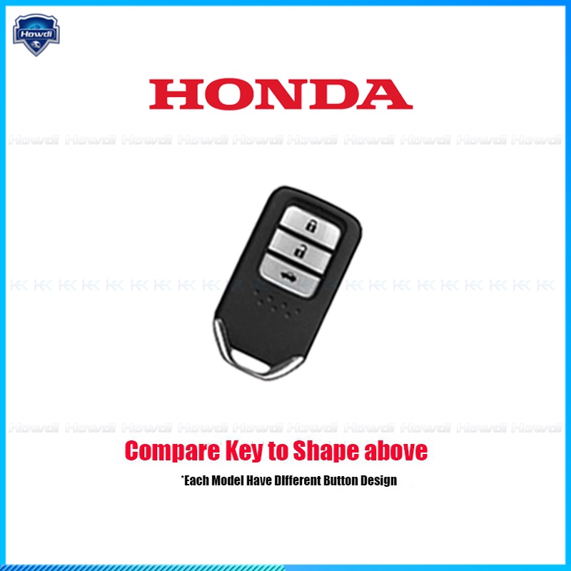 ☆Eksklusif☆Cover Kunci Mobil Keyless Bahan Silikon Dengan Logo Gantungan Kunci Untuk Honda City Accord CRV