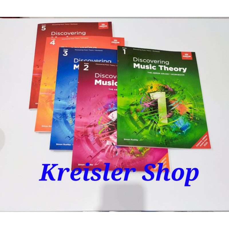 Discovering Music Theory tersedia Grade 1 to grade 5 workbook and answer book buku teori ABRSM