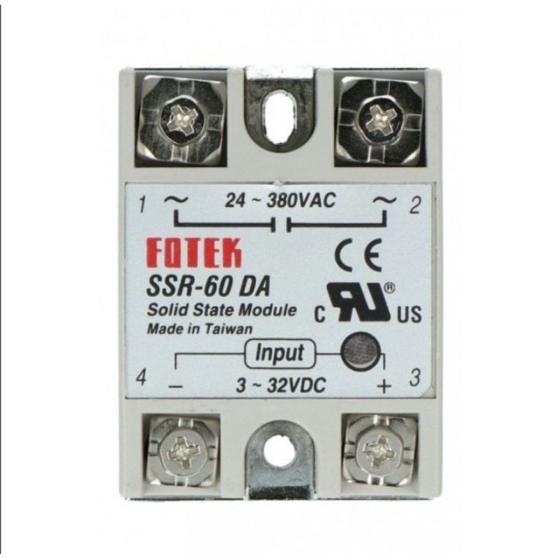 Solid State Relay SSR-60 DA 60A/3-32VDC/24-380 VAC FOTEK