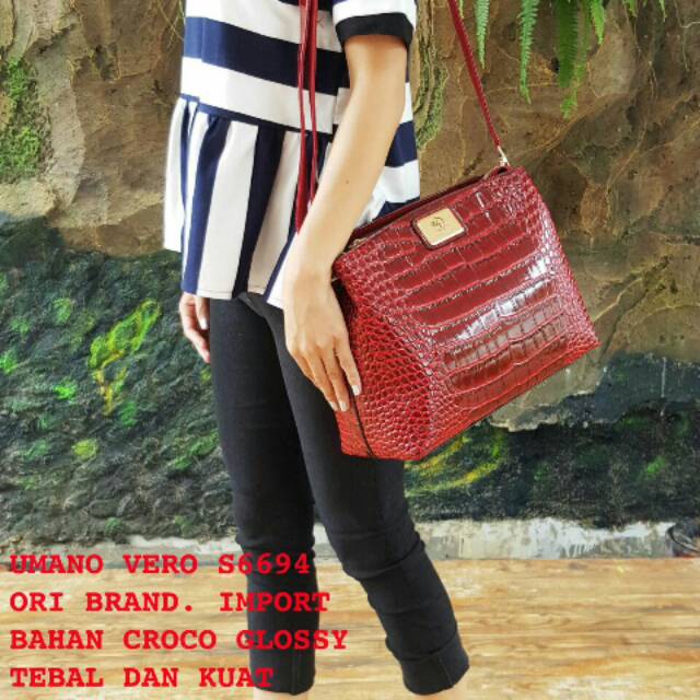 Umano Vero S6694 Bahan Glossy Croco