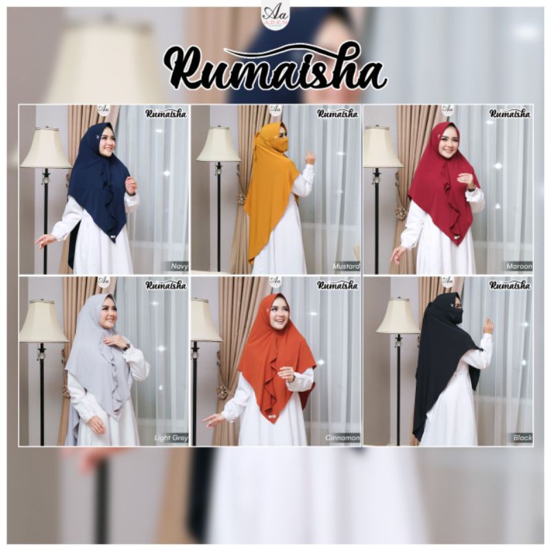 BERGO RUMAISHA ORIGINAL BY ADEN HIJAB/JILBAB INSTANT
