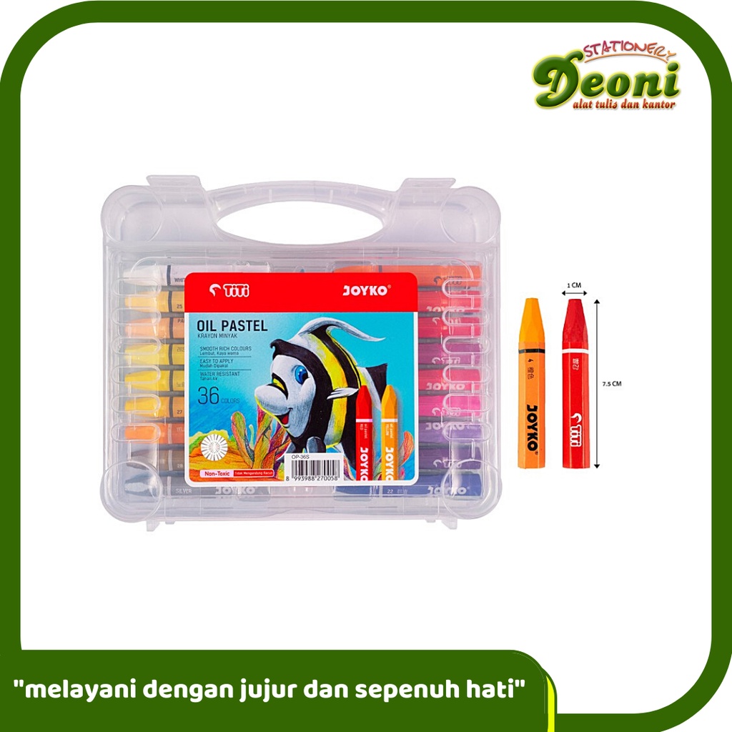 

JOYKO OP 36S Crayon Krayon Minyak Oil Pastel - 36 Warna