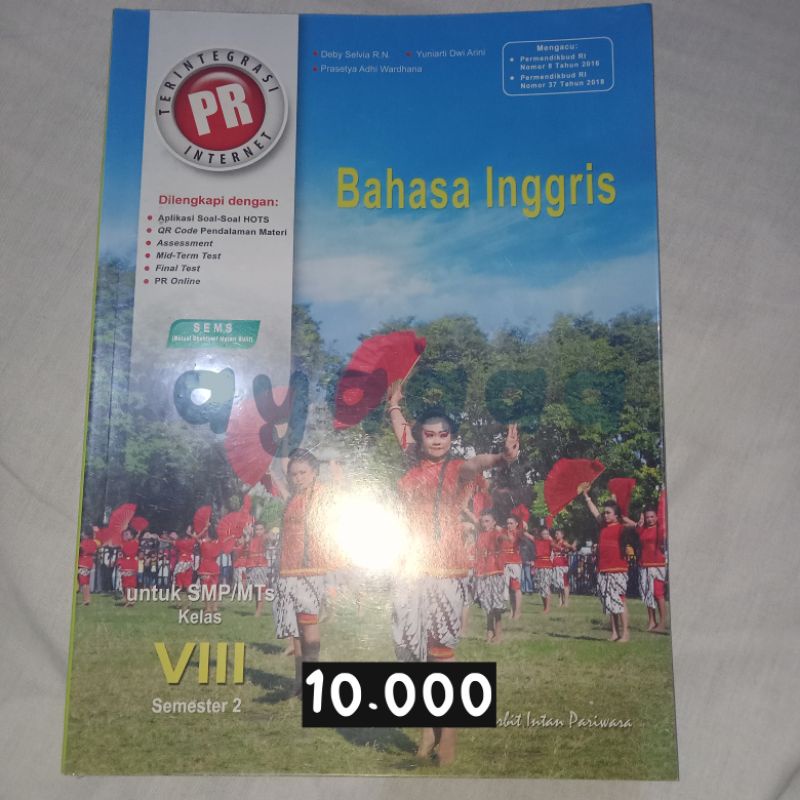 Buku LKS Intan Pariwara SMP Kelas 8 Semester 2 Bahasa Inggris & Matematika