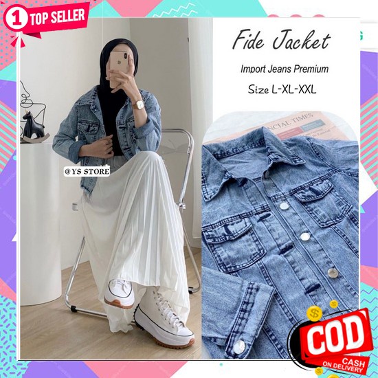 Jaket Wanita Korea Import Cwe Distro Cewek Jins Uo554 Jaket Levis Yw15 Jaket Jeans Wanita Import -