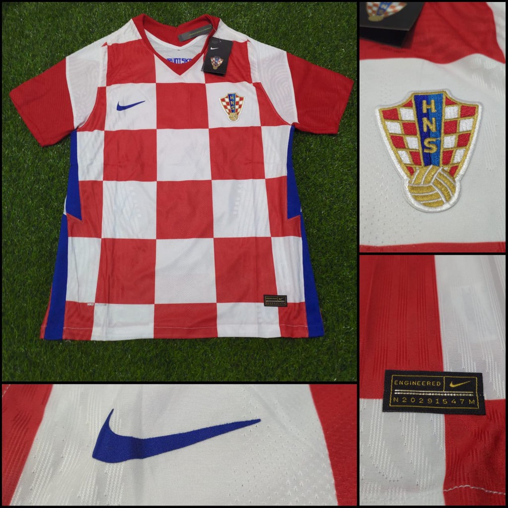 JERSEY KROASIA HOME PLAYER ISSUE VAPORKNIT 2020/2021 GRADE ORI