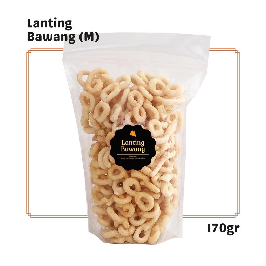 

Lanting Bawang (M) 170gr / Snack Cemilan / Makanan Ringan Asin Camilan Jadul