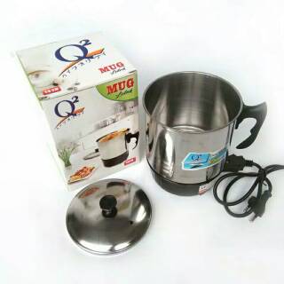 Mug masak air Q2 alat masak air listrik stainless Murah | Shopee Indonesia