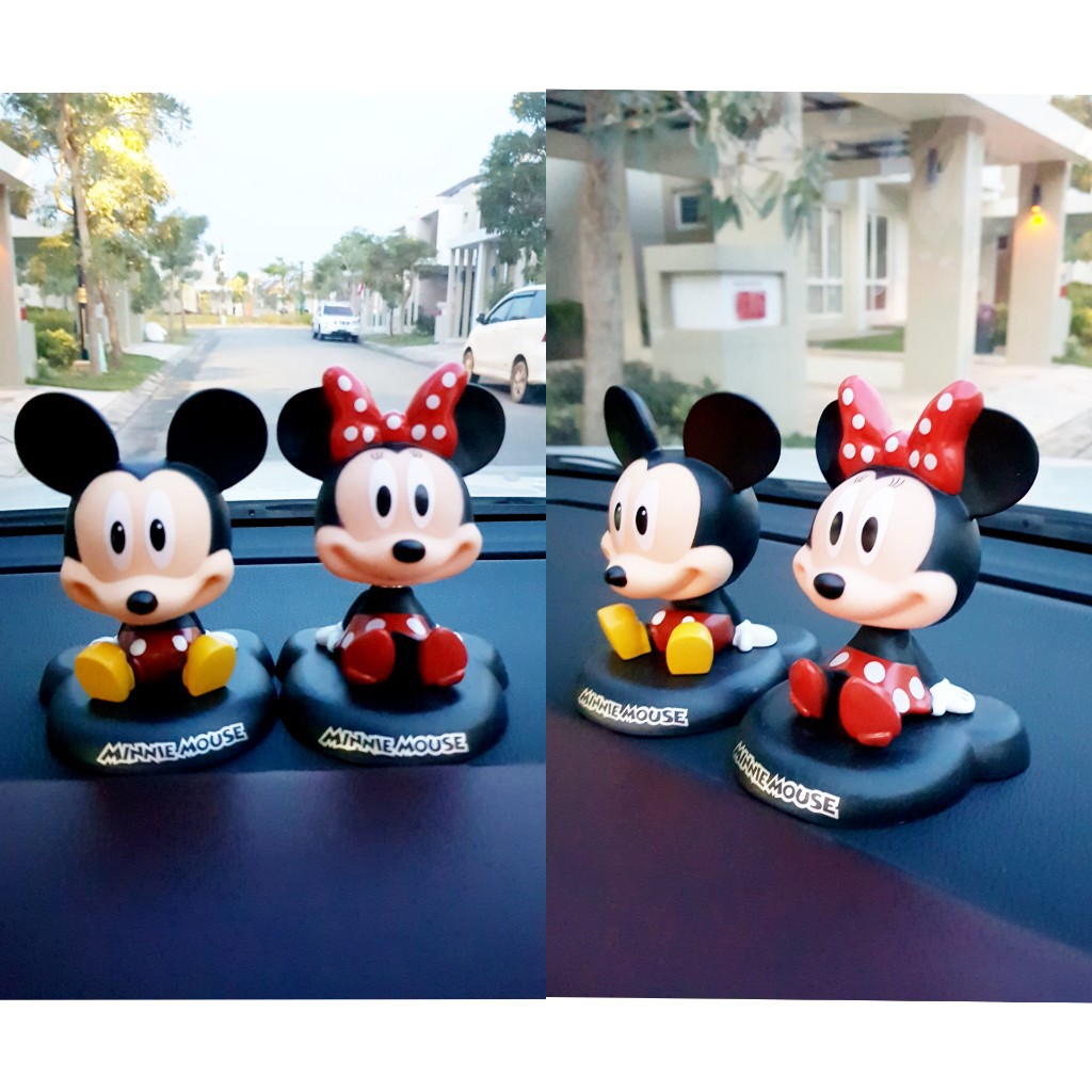 Pajangan Mobil Figure Miniatur Disney Mickey Mouse Minnie ...