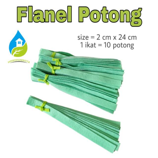 flanel potong isi 10 potong per ikat - flanel ikat