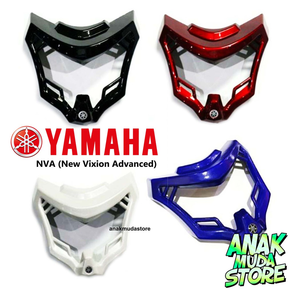 Cover Lampu Vixion NVA tempel Batok List Lampu Depan Motor Vixion Advance Cover Headlamp Barong