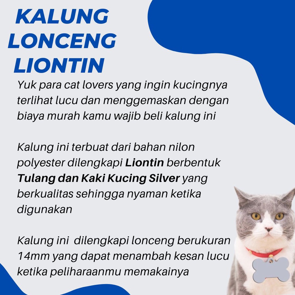 Kalung Hewan Peliharaan Liontin Silver Kaki Kucing Yang Dapat Di Sesuaikan Kalung Kucing FEZONE