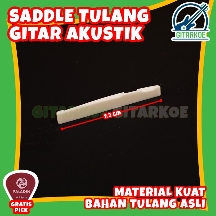 Saddle Gitar Akustik Bahan Tulang Asli Material Kuat Tahan Lama