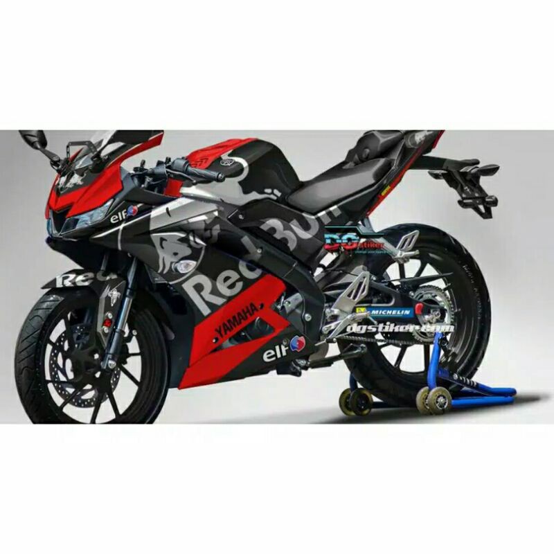 costum decal r15 v3 hitam redbull