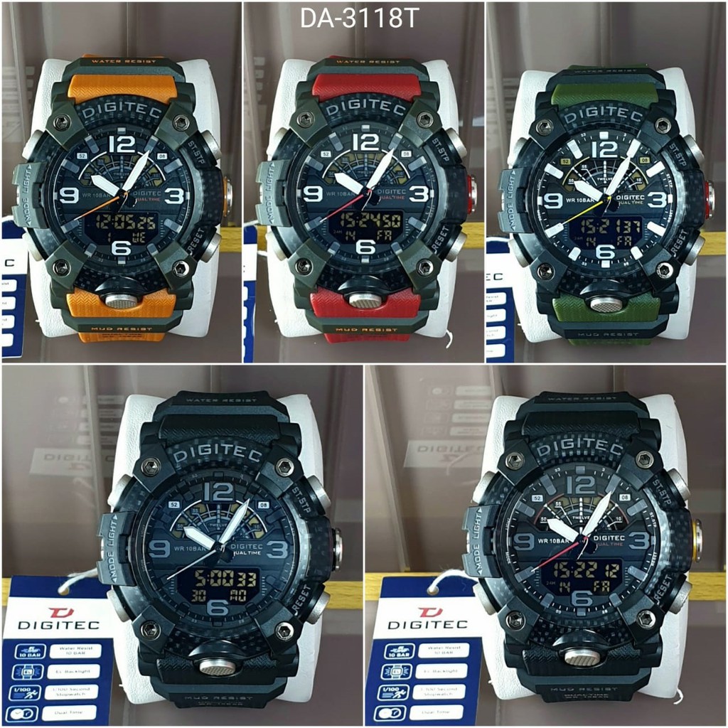 DIGITEC BOX SET DA 2118 / DA-2118 / DA3118 / DA 3118Watch DG Jam Tangan ORIGINAL