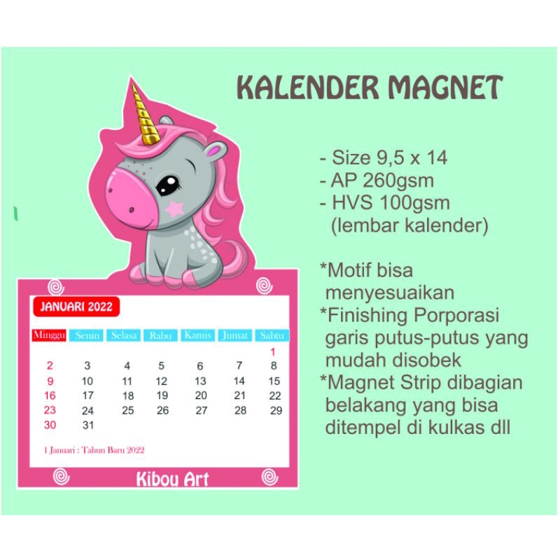

Kalender Magnet Mini