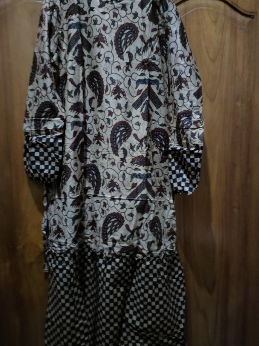 Gamis Batik Manggar,sekar,cantik, Kubis,kupu,padi,daun/cod