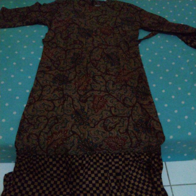 Gamis Batik Manggar, Padi,sekar,cantik,kubis,kipas,daun,kupu,nadine,gendis