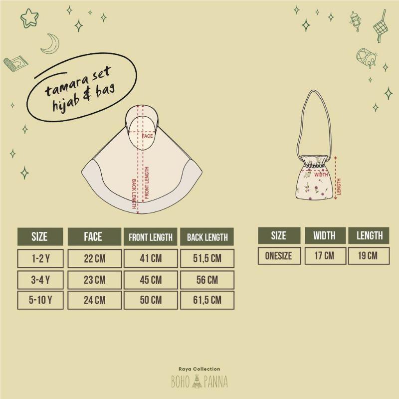 TAMARA SET BOHO PANNA Ukuran 1- 10 Tahun-1