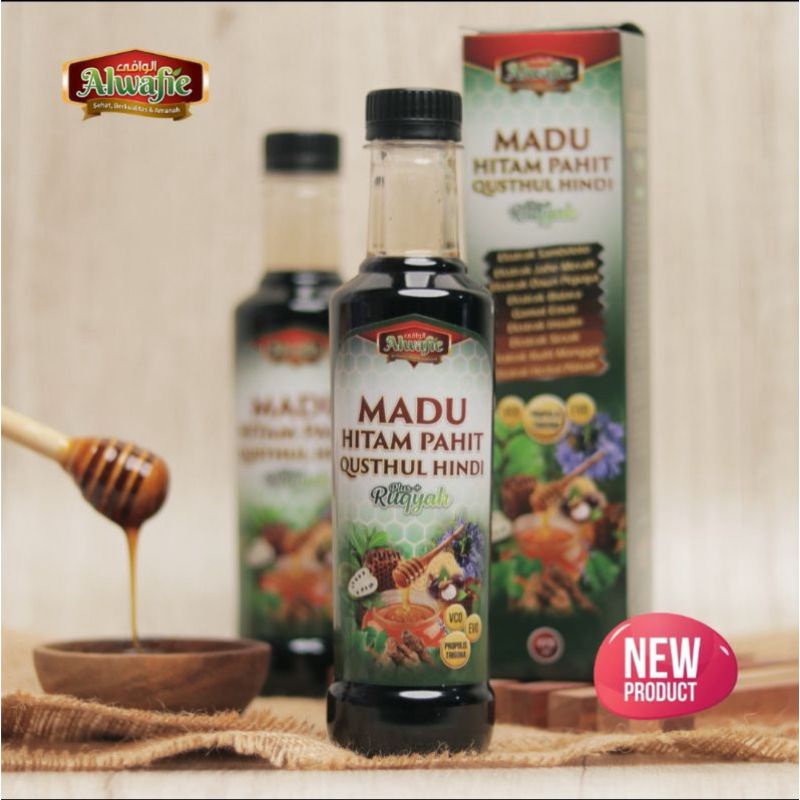 

MADU HITAM PAHIT Qusthul Hindi plus Ruqyah 470ml Al Wafie / Plus ruqiyah / makassar